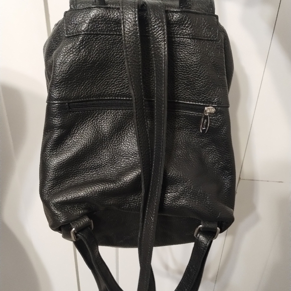 Valentina Black Leather Backpack main image 5